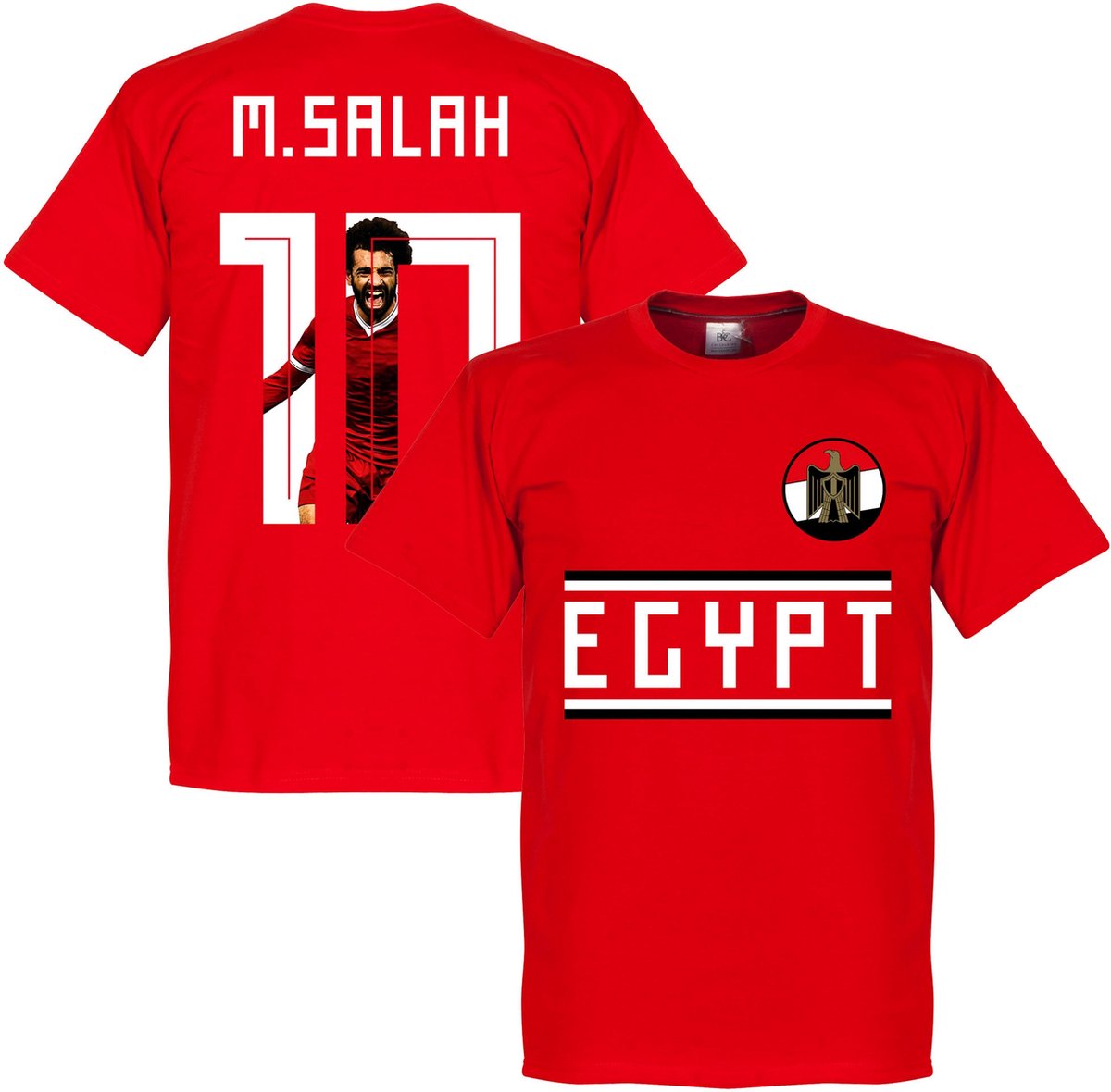 Egypte M. Salah 10 Gallery Team T-Shirt - Rood - XXXXL