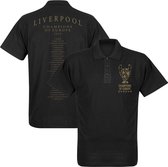 Liverpool Champions League 2019 Trophy Squad Polo - Zwart  - XL