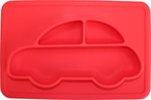 Anti-Slip silicone 3D kinder placemat auto rood | Kinderplacemat | Vaatwasser bestendig | Anti slip | Super leuk | By TOOBS
