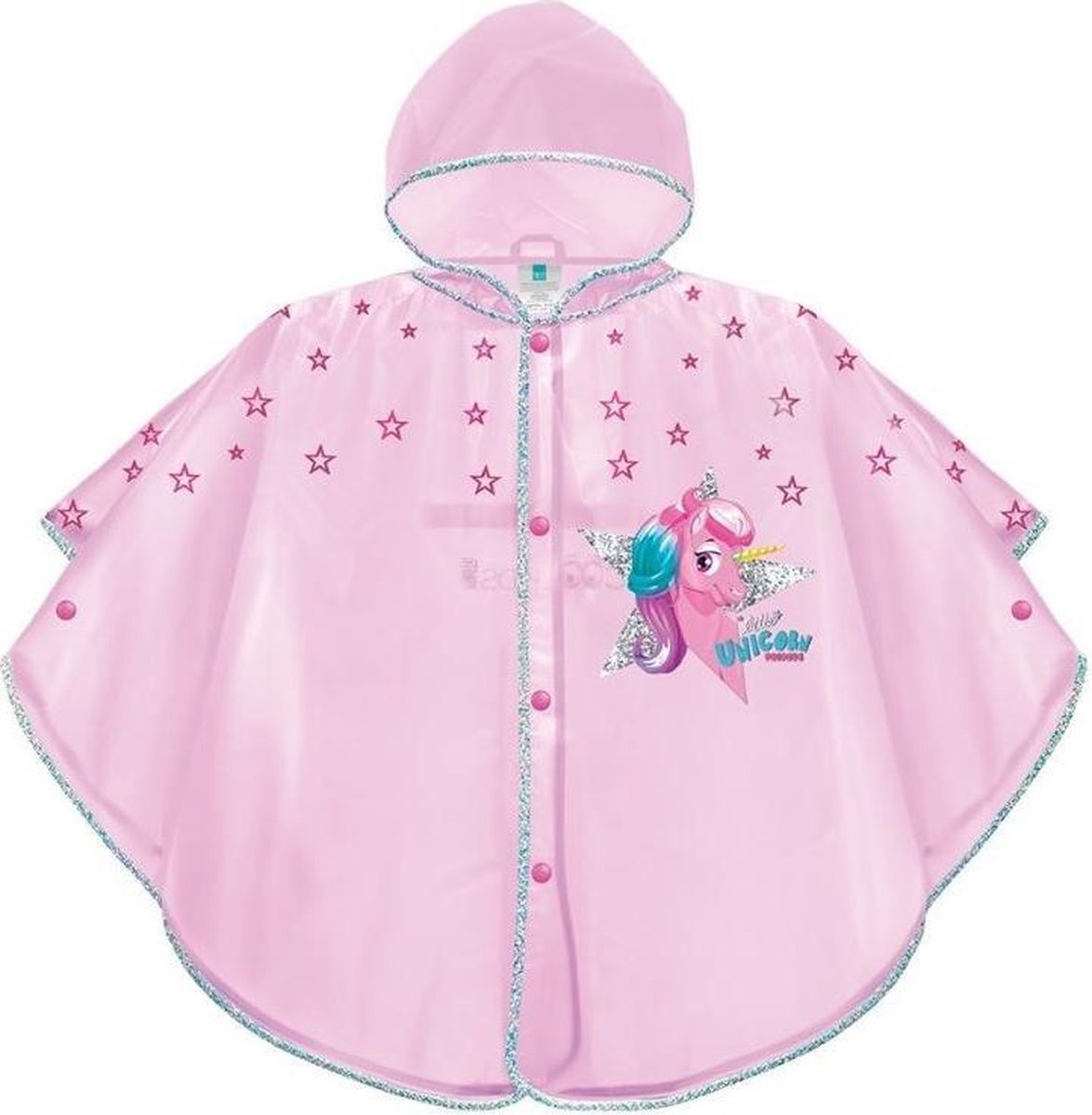 Perletti Cool Kids Kinderponcho Roze Meisjes Maat 98/116 - Perletti