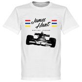 James Hunt T-Shirt - Wit  - L