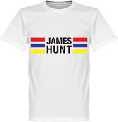 James Hunt Stripes T-Shirt - Wit  - XXL