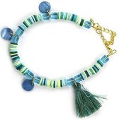DIY Armband Set Katsuki Turquoise (blauw / Groen) Ocean Mix om zelf te maken