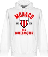 AS Monaco Established Hooded Sweater - Wit - XXL