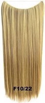 Wire hair extensions straight bruin / blond - F10/22
