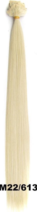 Clip in hair extensions 7 set straight blond - M22/613