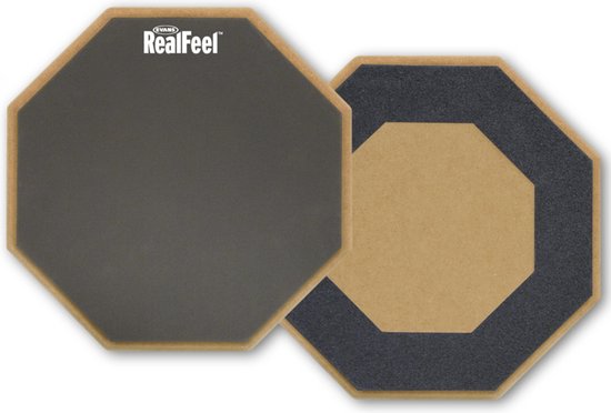 Foto: Evans practice pad real feel rf 12g 12 one sided accessoire voor drums