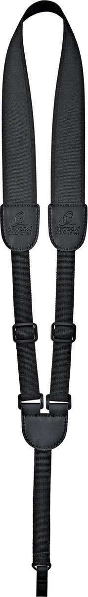 Ortega Nylon Ukulelengurt OUSHK-BK Black Schalllochgurt - Gitaarband