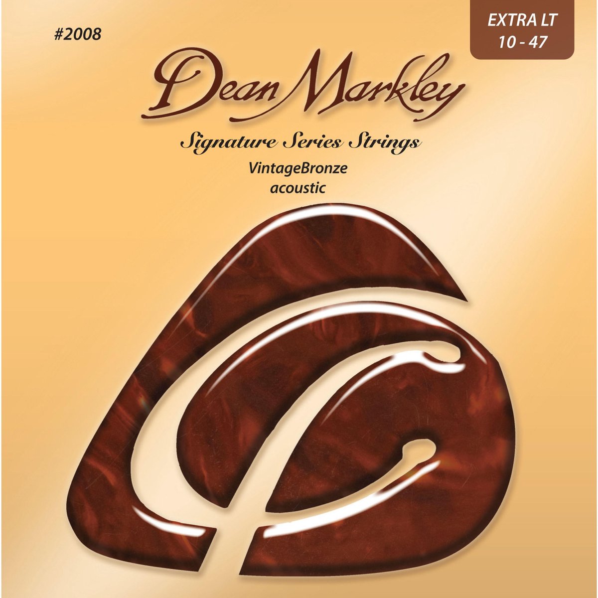 Dean Markley 2008 Vintage Bronze Extra Light 10-47 snarenset voor westerngitaar