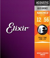 Elixir 11077 80/20 Bronze Nanoweb Light-Medium 12-56