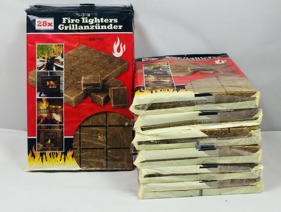 | 10 pakken barbecue aanmaakblokjes 28 stuks Briketten starter inclusief bbq aanmaakblokjes 28 stuks