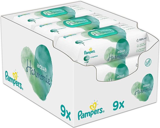 Pampers Aqua Pure Billendoekjes - 432 Stuks | bol.com