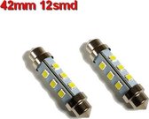 Buislampen 42mm 2835smd Warm-wit 10-40v