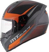 HELM MT STINGER DIVIDED ORANJE XL Scooter & Motor