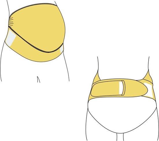 Carriwell Overbelly Buikband - Zwangerschap - Zwart - L/XL