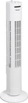 Bestron Torenventilator, Ventilator met 3 snelheidsstanden & 75° graden draaifunctie, incl. Timer, hoogte: 78 cm, 35W, AFT760W, kleur: wit