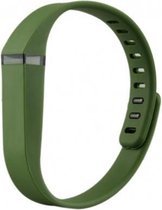 TPU armband voor Fitbit Flex - Kleur - Olijf, Maat - S (Small)