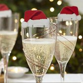 Mini Bonnets De Père Noël Avec Écharpe – Déco Festive Pour Bouteilles De Vin, Cadeaux Ou Tables De Fêtes – Ambiance Noël Garantie !