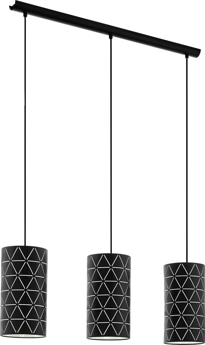 EGLO hanglamp Ramon zwart 3xE27