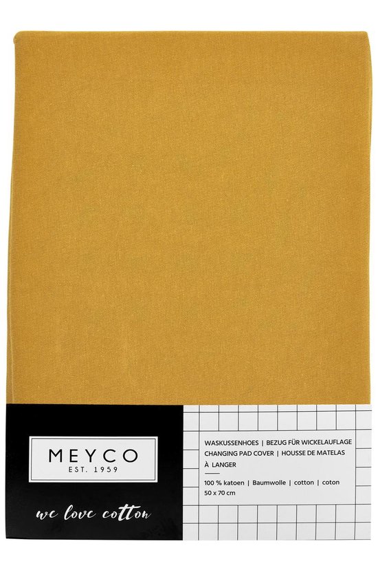 Meyco aankleedkussenhoes Basic jersey - okergeel - Meyco