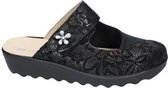 Romika -Dames -  zwart - pantoffels - maat 41