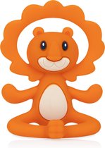 Nûby - Silicone Bijtring Yoga Leeuw - Oranje - 3m+