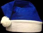 Kerstmuts, kerstmis, santa hat, basic kerstmuts - blauw - 1008 stuks