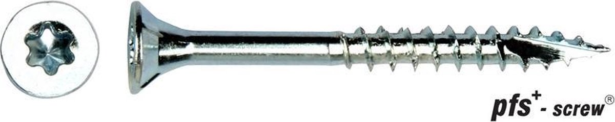 Pgb Torx Pfs Schroef Deeldraad Verzinkt 5x90 Mm. T-25