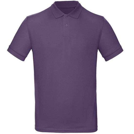 Senvi Heren Classic Fit Polo Biologisch Katoen - Kleur Paars - Maat XXL