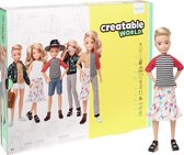 Creatable World™ Deluxe Personage Kit Blond Golvend Haar - Genderneutrale Pop