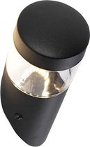 QAZQA roxy - Moderne LED Wandlamp voor buiten - 1 lichts - Ø 80 mm - Zwart - Buitenverlichting