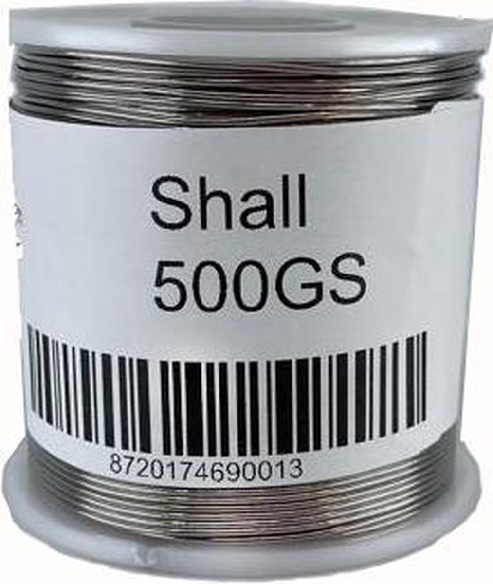 Shall 500GS soldeertin 500 gram 0,8 mm