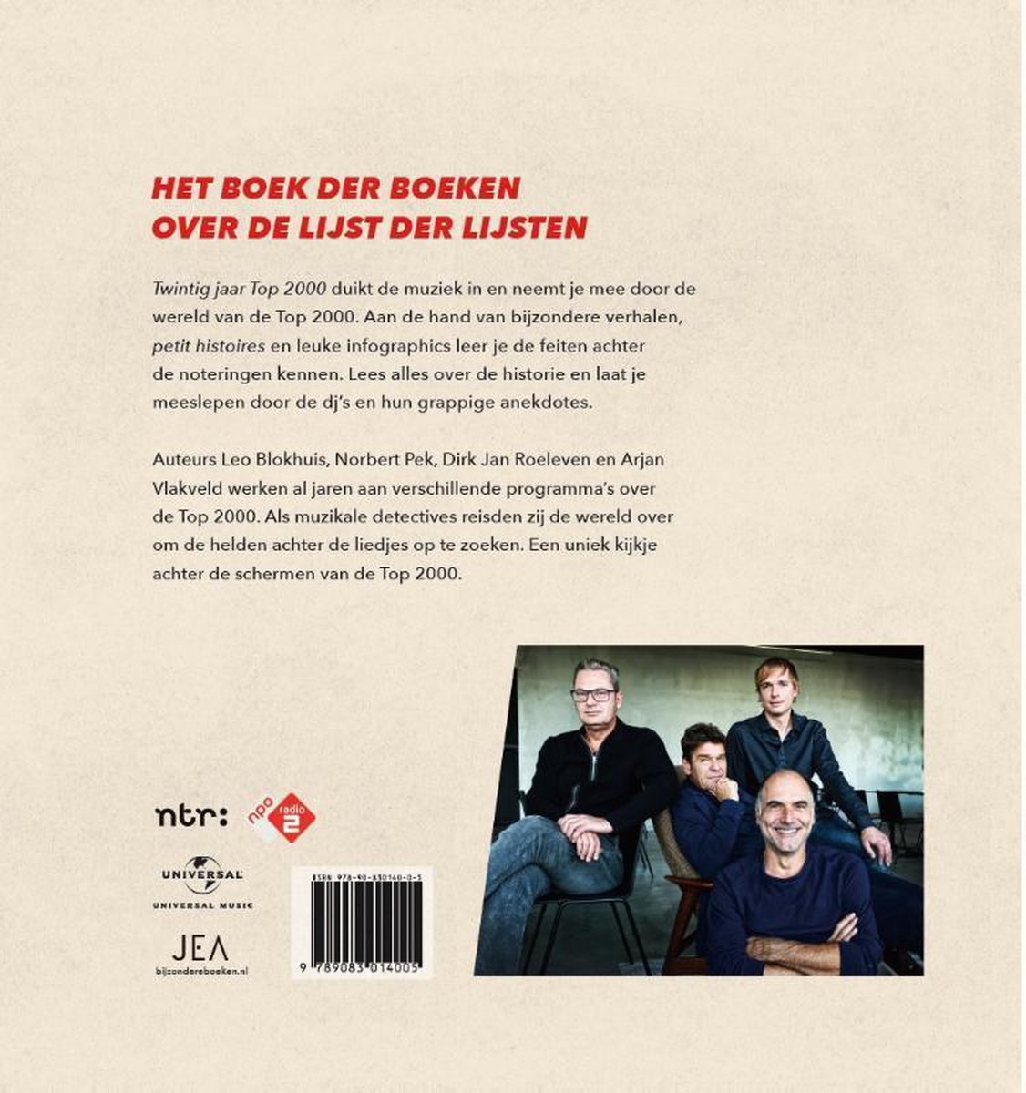 Twintig jaar Top 2000 - back cover
