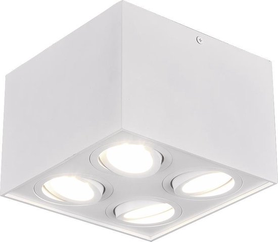 TRIO BISCUIT - Plafonniere - Wit mat - GU10 - Binnenverlichting - Draaibaar