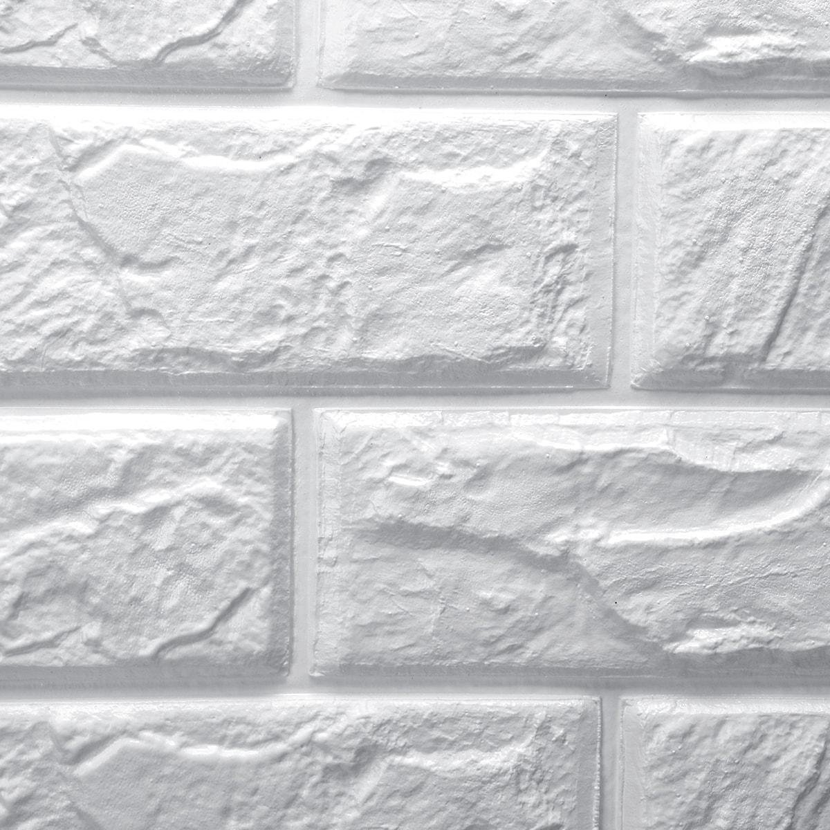 PE schuim 3D zelfklevend DIY panelen muursticker interieur reliëf baksteen  | bol.com