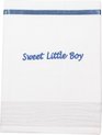 Laken 75 x 100 - Silverblue - Sweet little boy - Briljant Baby