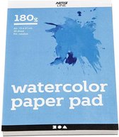 Creotime Water Colour Block 20 pièces A5 180 Gr