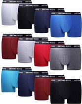 Antonio Rossi Boxershort Heren Ondergoed - 12 Stuks Lichte Kleuren - M