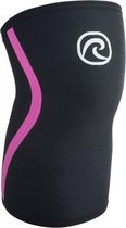 Rehband Kniebrace RX 7MM Black/Pink Stripes M