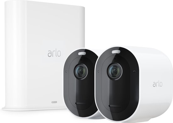 Arlo Pro 3 Draadloze IP-Camera's - Basisstation + 2 beveiligingscamera's