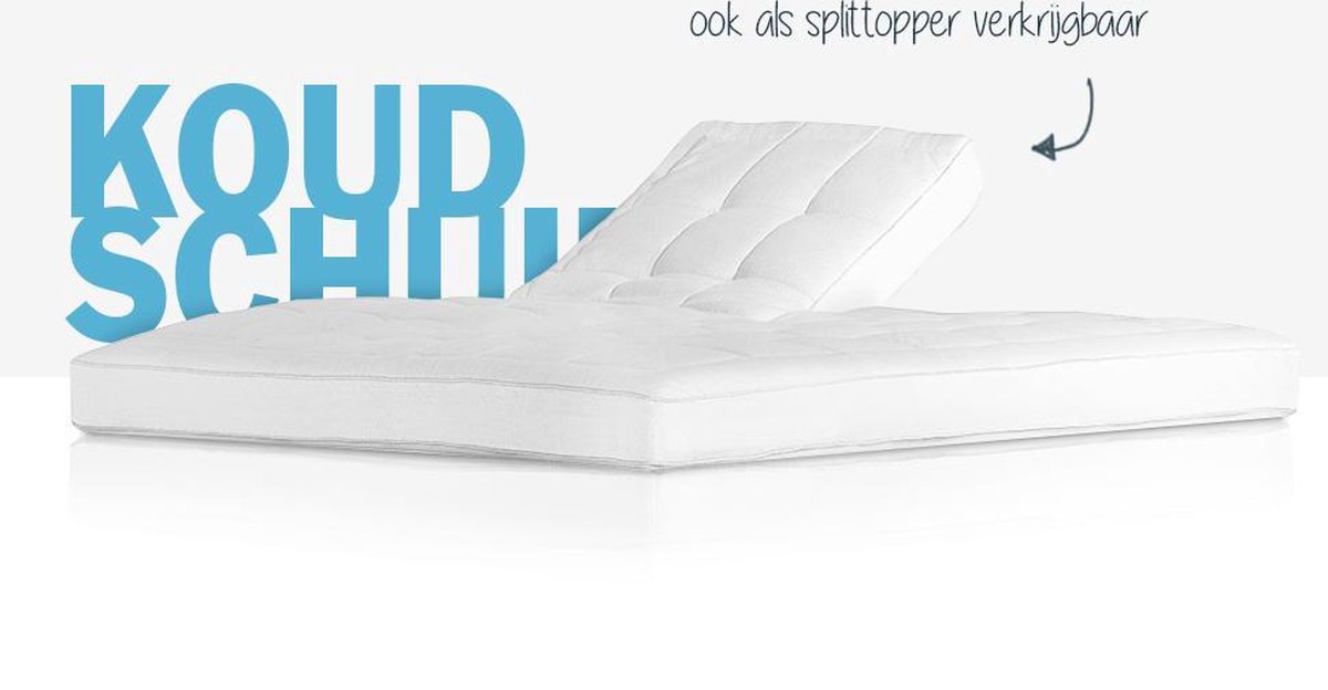 Koudschuim Split topdekmatras 6 cm 180 x 210 cm