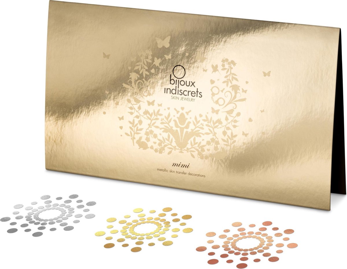 Goedkoopste Bijoux Indiscrets Mimi Tijdelijke Tattoo 3 Sets - Goud - Zilver - Brons
