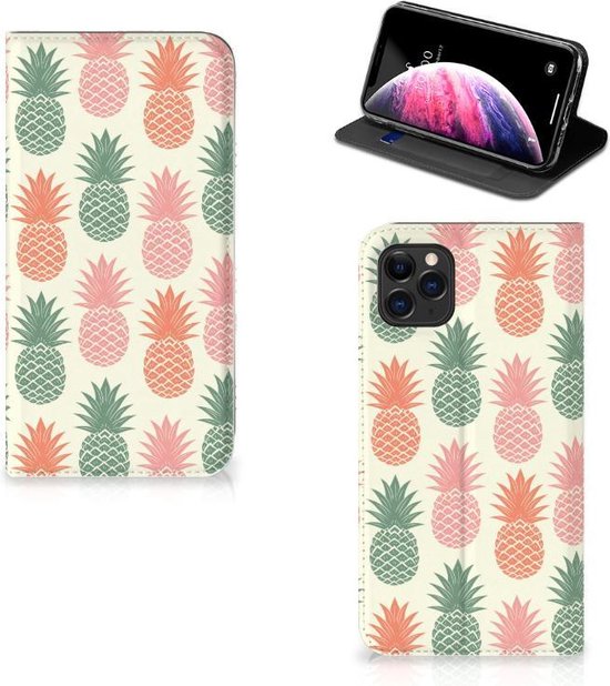Apple iPhone 11 Pro Max Flip Style Cover Ananas
