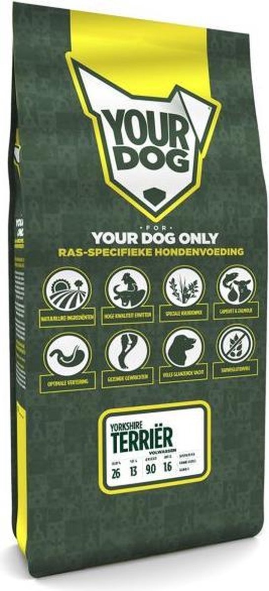 Yourdog yorkshire terriã?r hondenvoer volwassen 12 kg