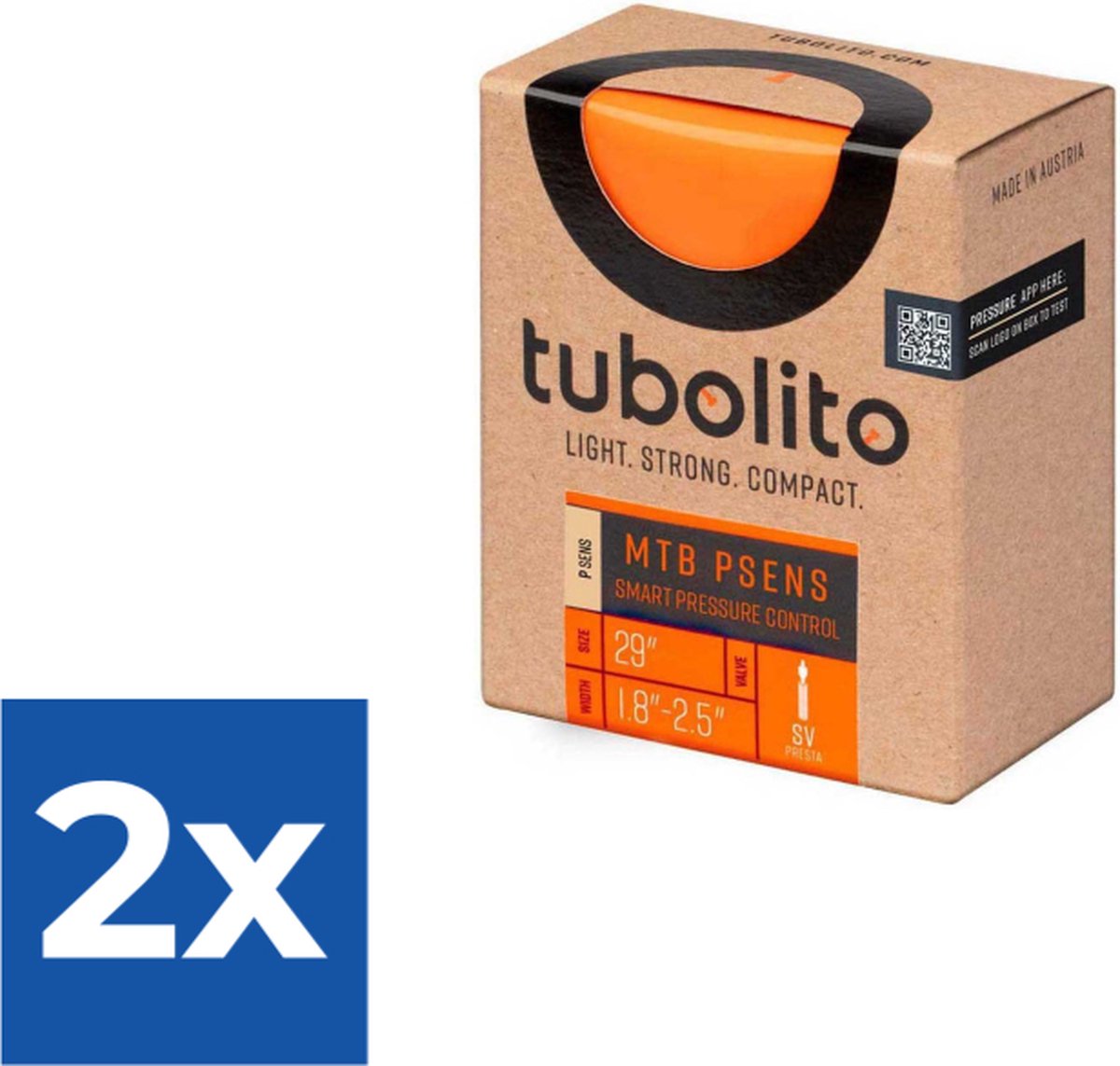 Tubolito binnenband Tubo MTB 29 x 1.8 - 2.5 PSENS fv 42mm - Voordeelverpakking 2 stuks
