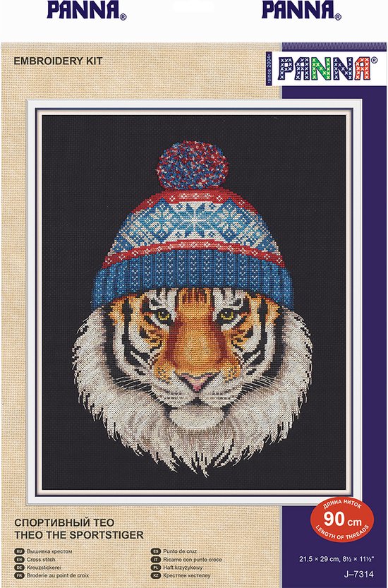 Lanarte Borduurpakket – Klein roos boeketje 19×24 cm