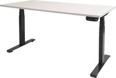 Zit Sta Bureau - T-poot Elek 180x90 grijs -zwart frame