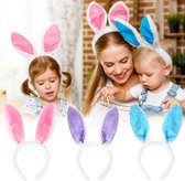 Gadgetpoint | Pasen | Easter | Paashaas | Hoofdband | Diadeem | Set van 2 in Willekeurige kleuren | Bunny Ears