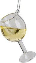 Ornament plc wijn glas l6 cm