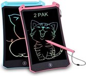 Tekentablet Kinderen - Tekentablet Met Scherm - Grafische Tablet - set van 2 - Blauw | Roze - 8,5inch